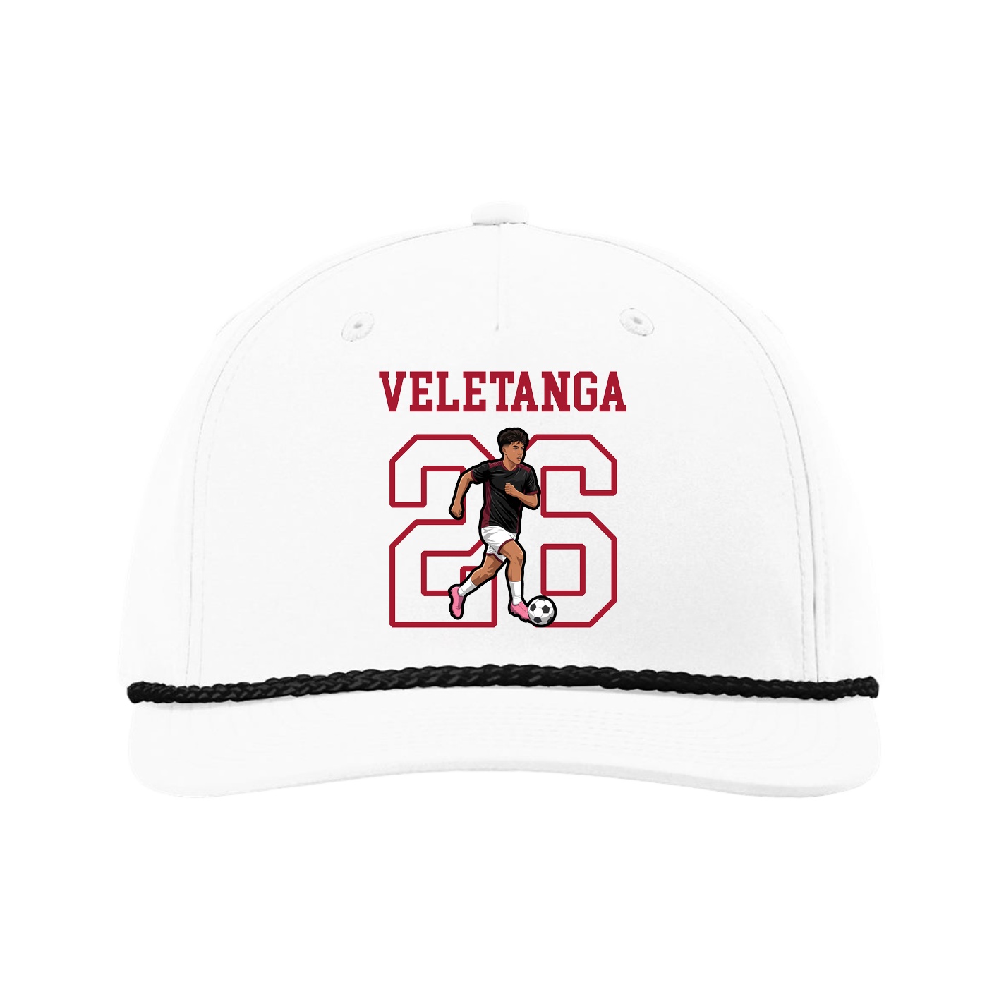 Five-Panel Classic Rope Cap — Shirsey in White
