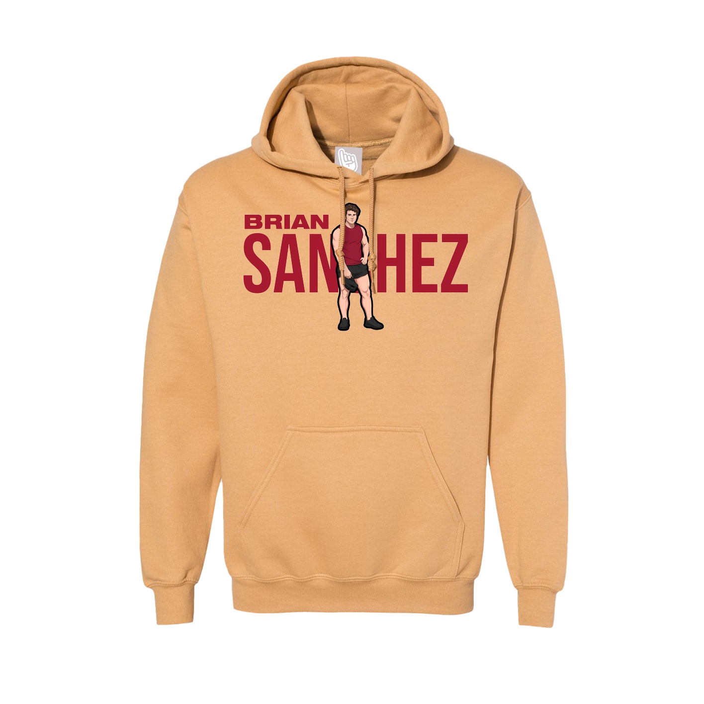 Hoodie — Player Name in Vegas Gold