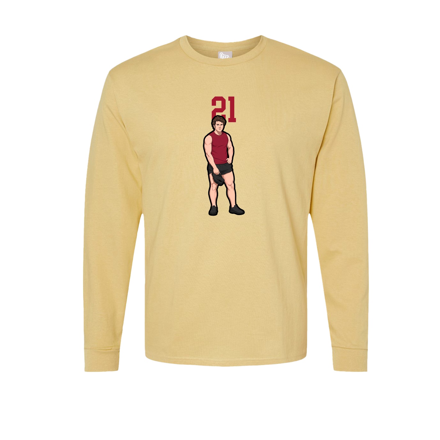 Long Sleeve Tee — Number Top in Vegas Gold