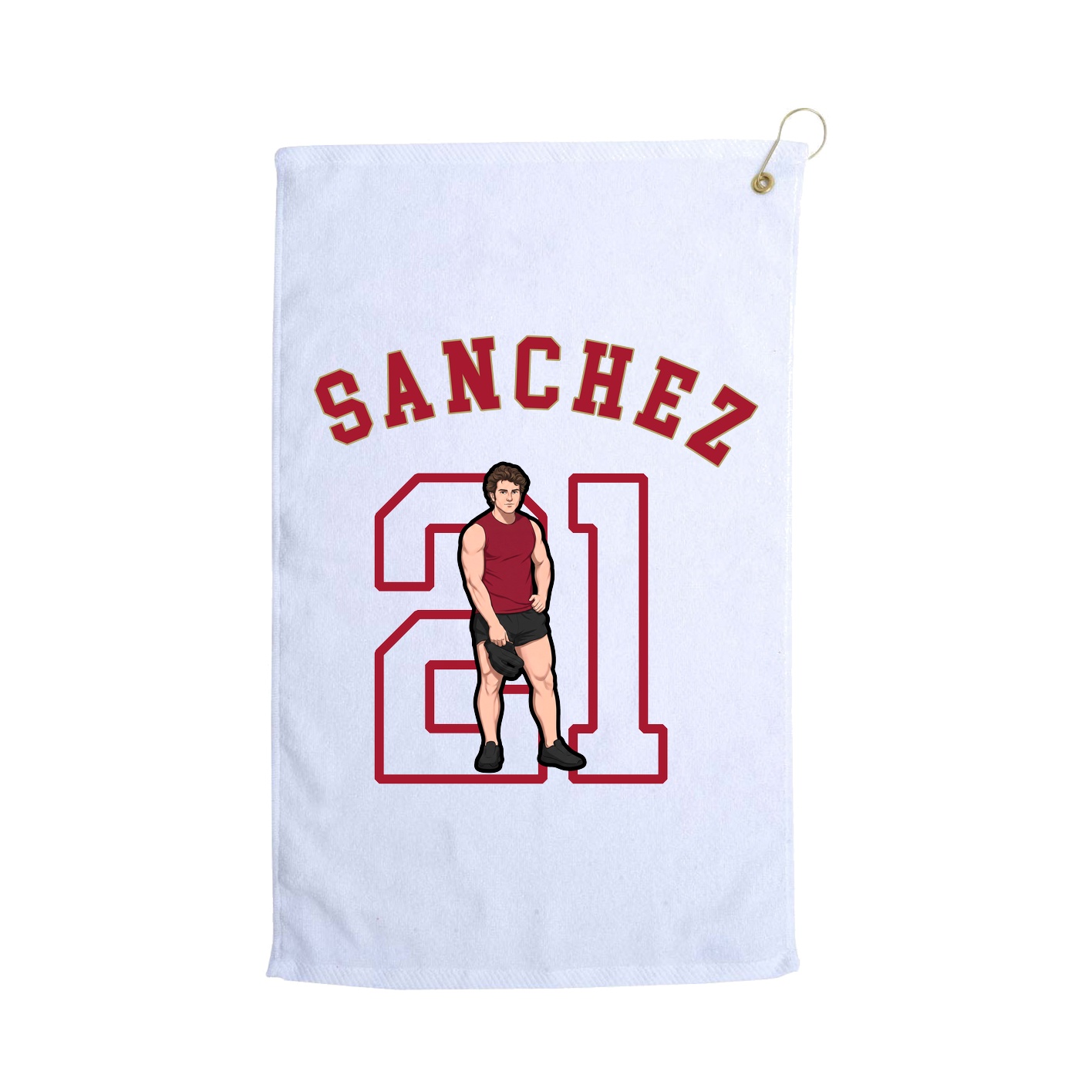 Golf Towel — Shirsey Arch in White