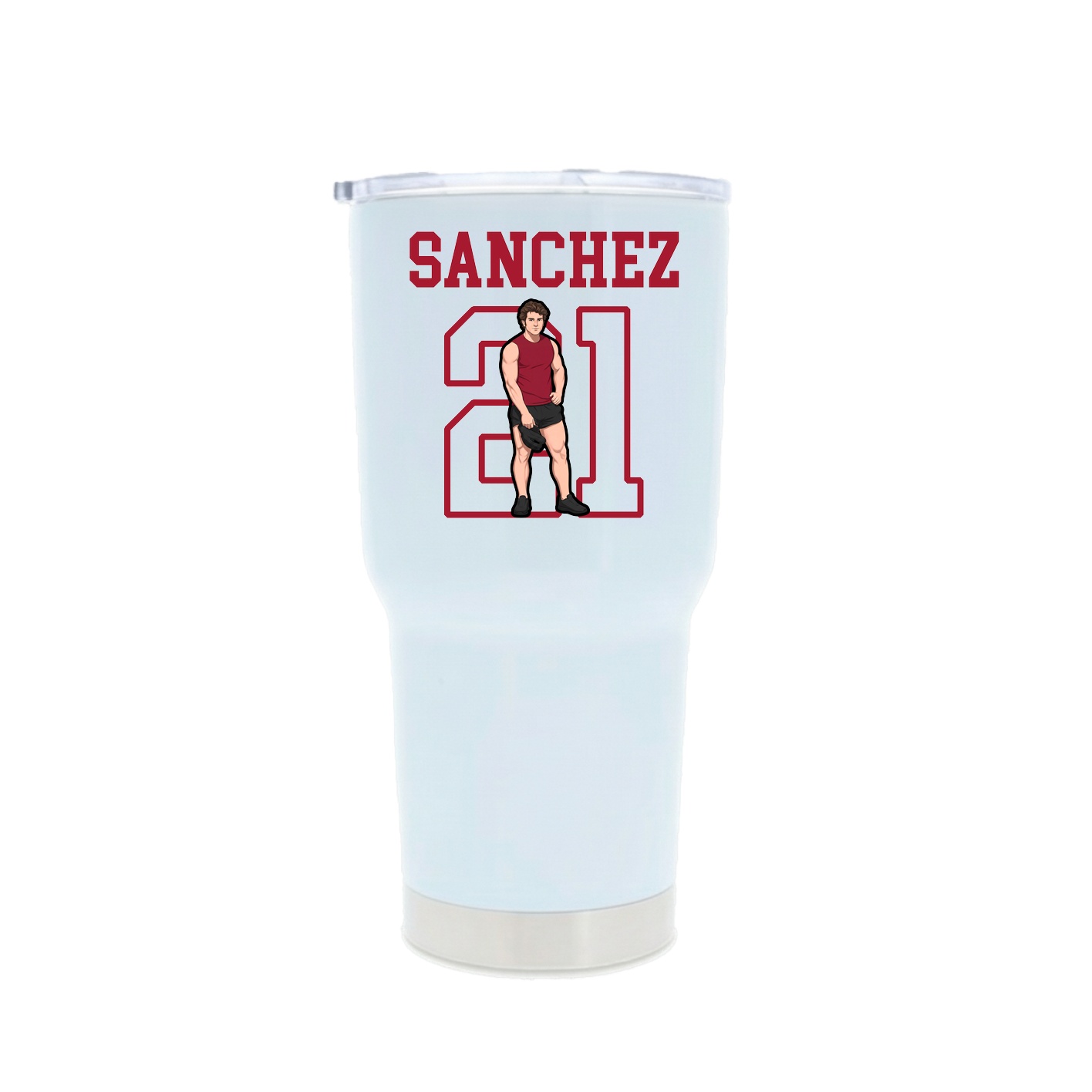 30oz Stainless Steel Tumbler — Shirsey in White