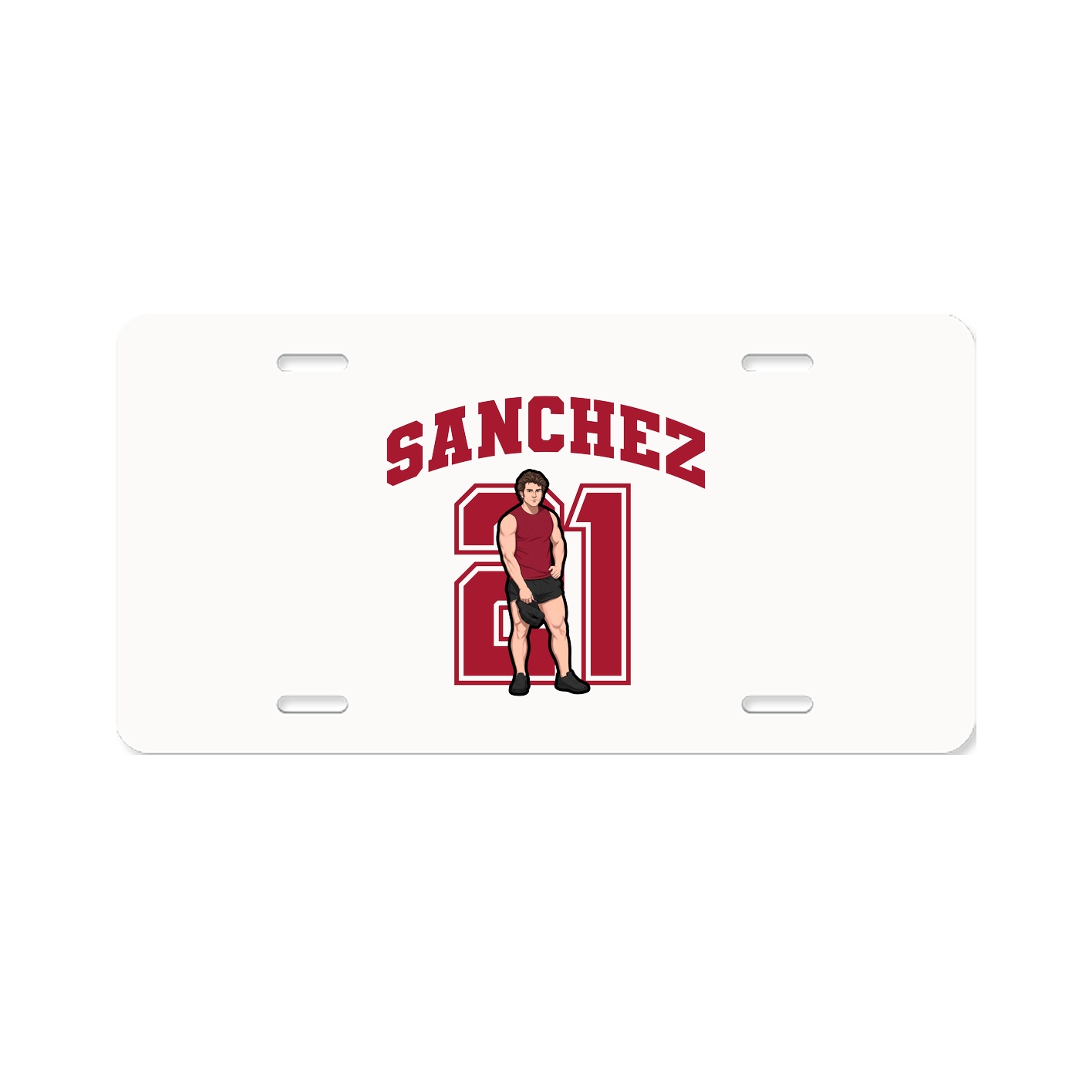 License Plate — Number in Classic