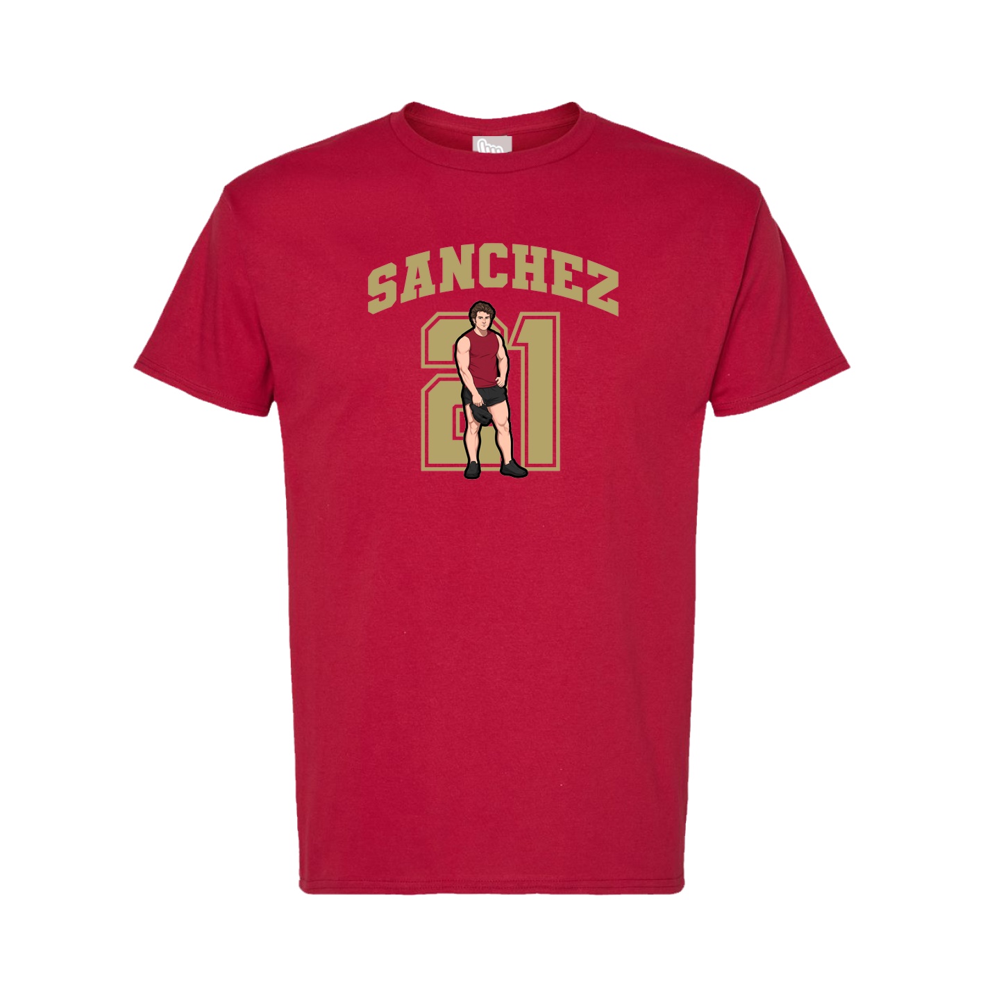 Tee — Number in Crimson