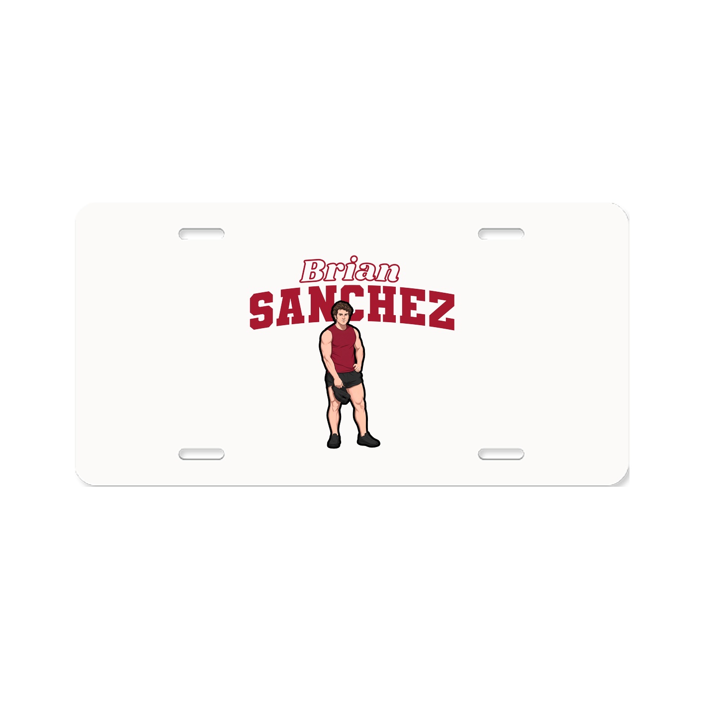 License Plate — Name Arch in Classic