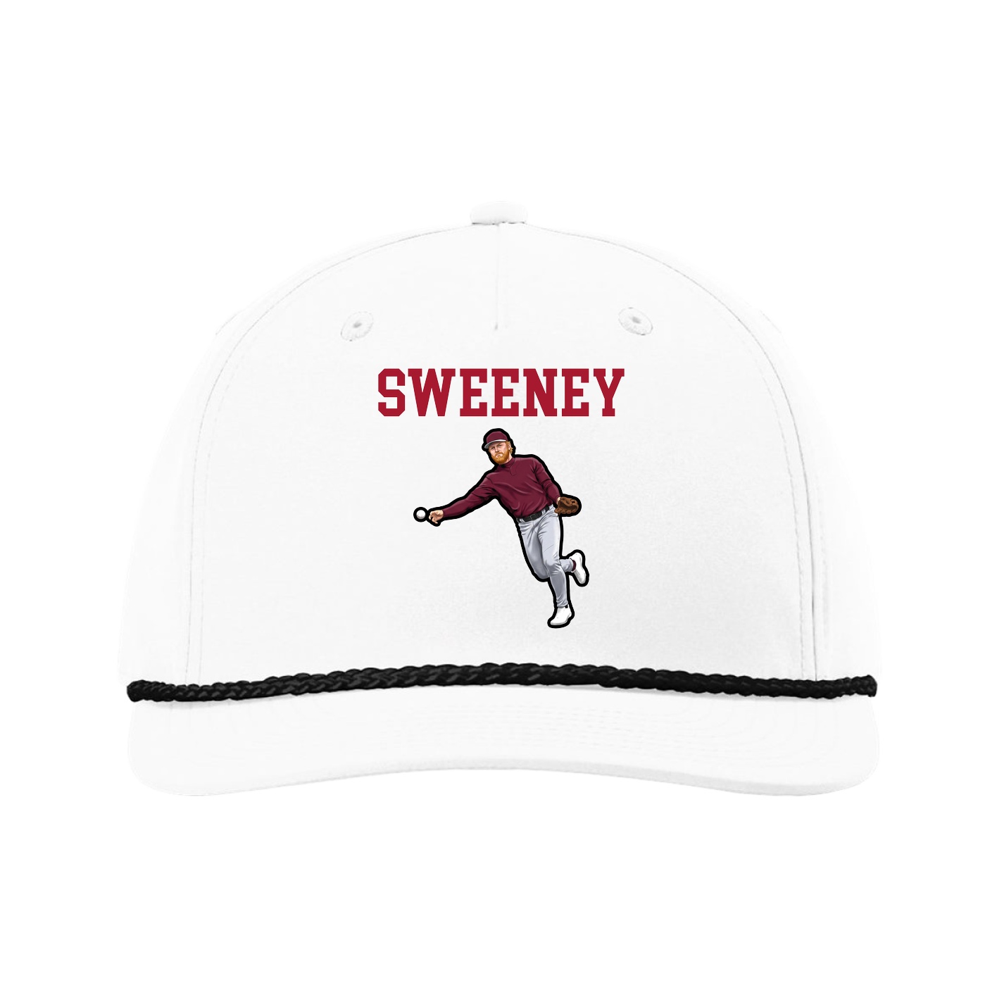 Five-Panel Classic Rope Cap — Shirsey in White
