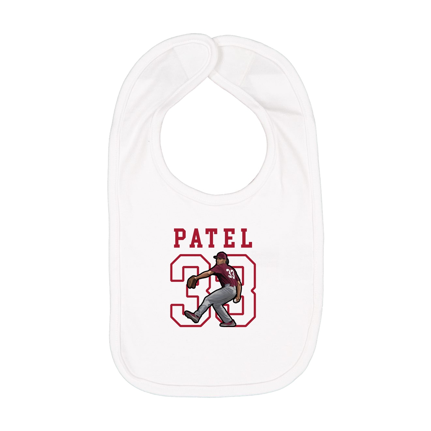 Infant Bib — Shirsey in White