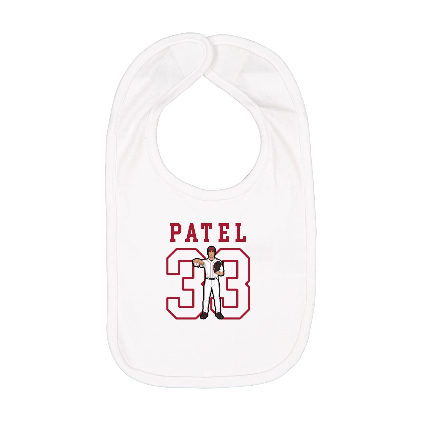 Infant Bib — Shirsey in White