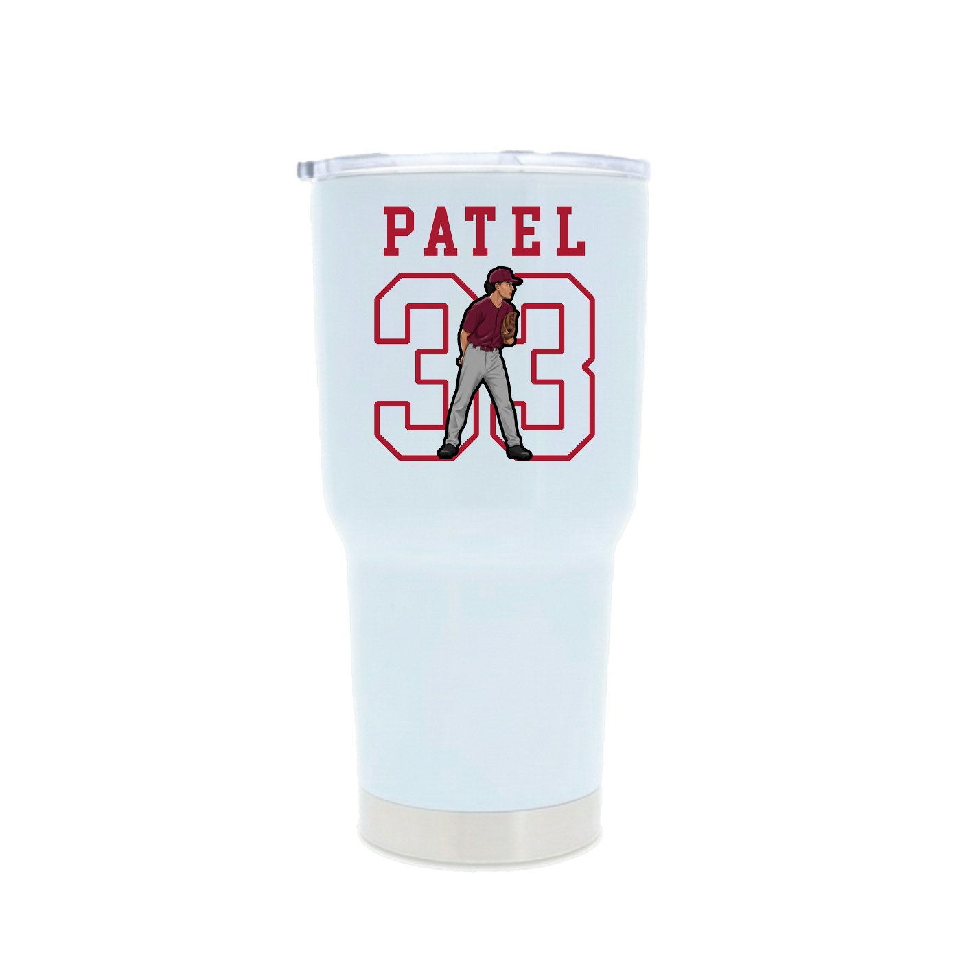 30oz Stainless Steel Tumbler — Shirsey in White