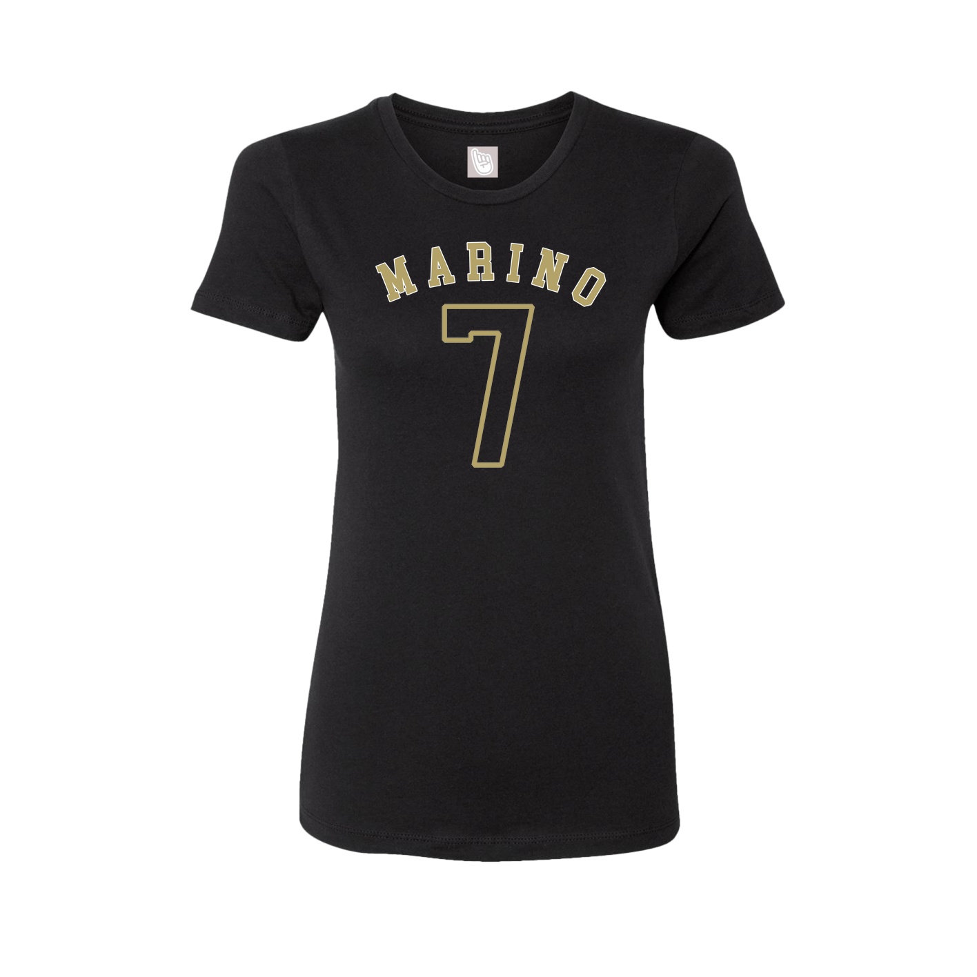 Fitted Women's Tee — Shirsey Arch in Black