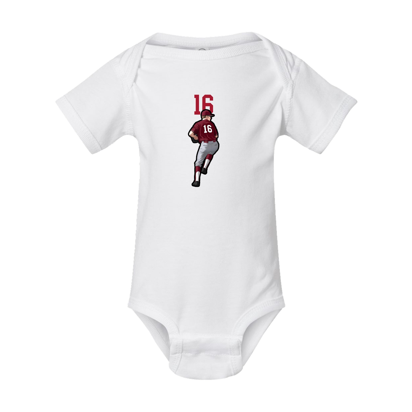 Baby Onesie — Number Top in White