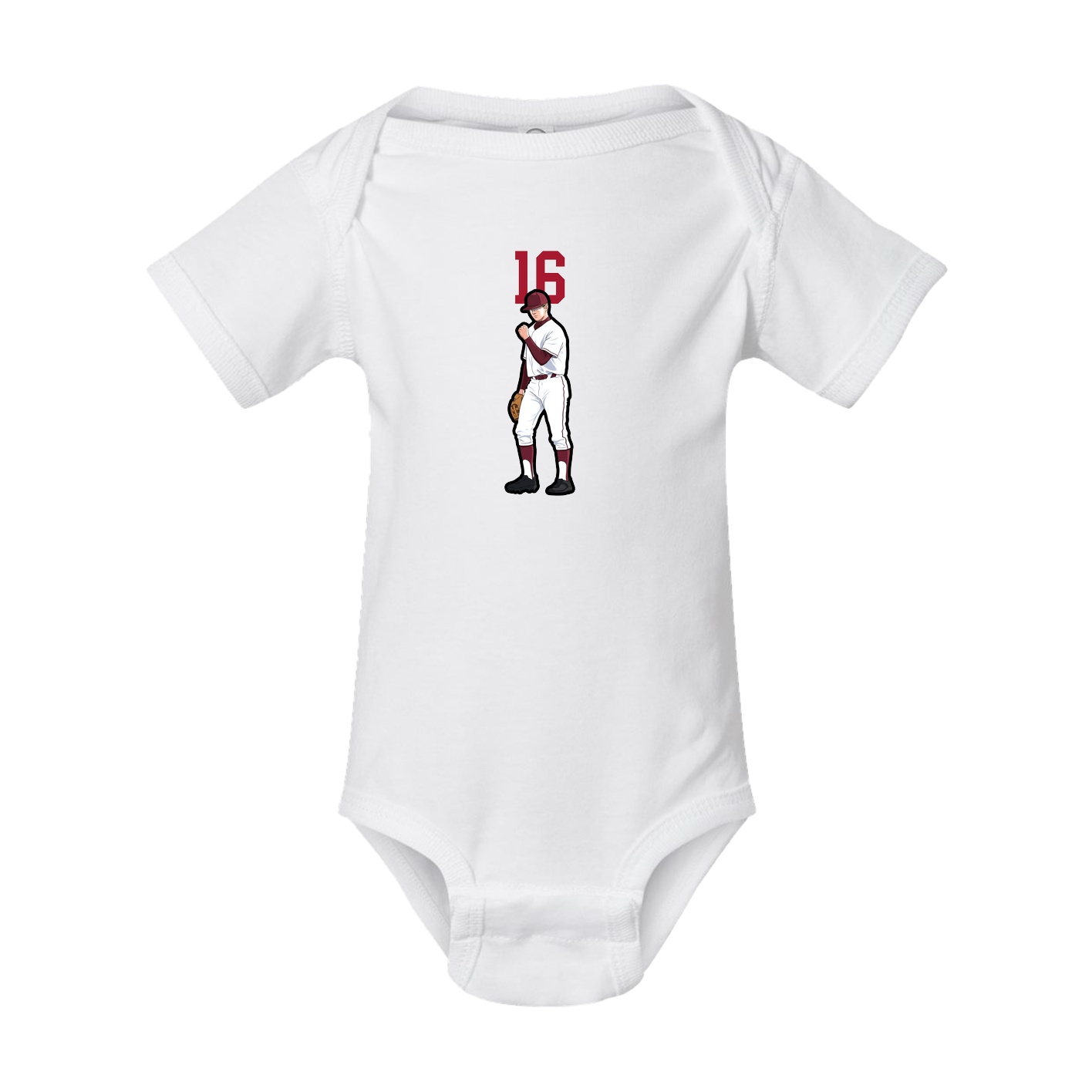 Baby Onesie — Number Top in White