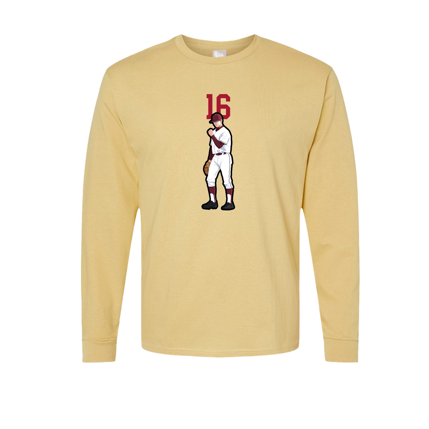 Long Sleeve Tee — Number Top in Vegas Gold