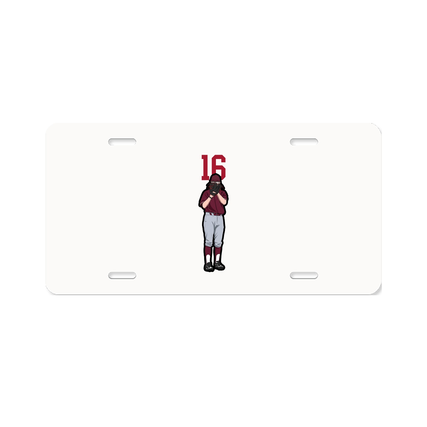 License Plate — Number Top in Classic