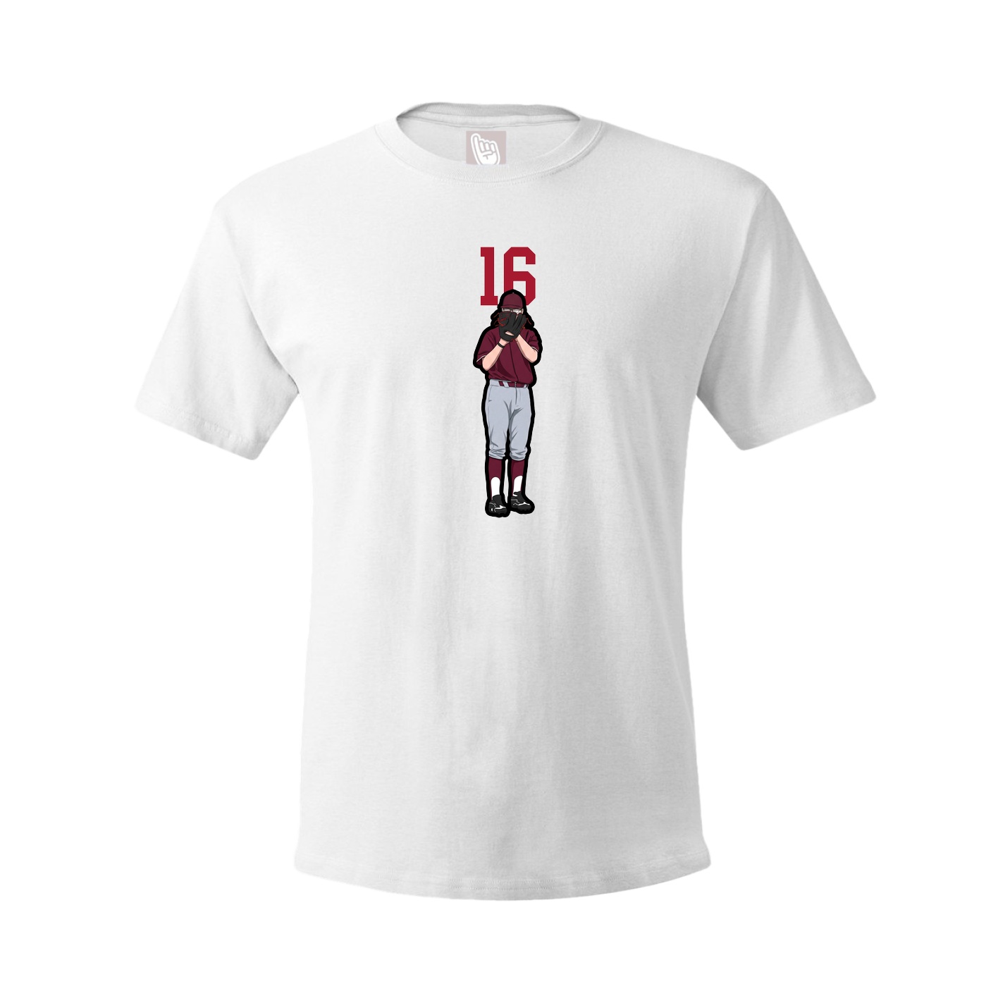 Tee — Number Top in White