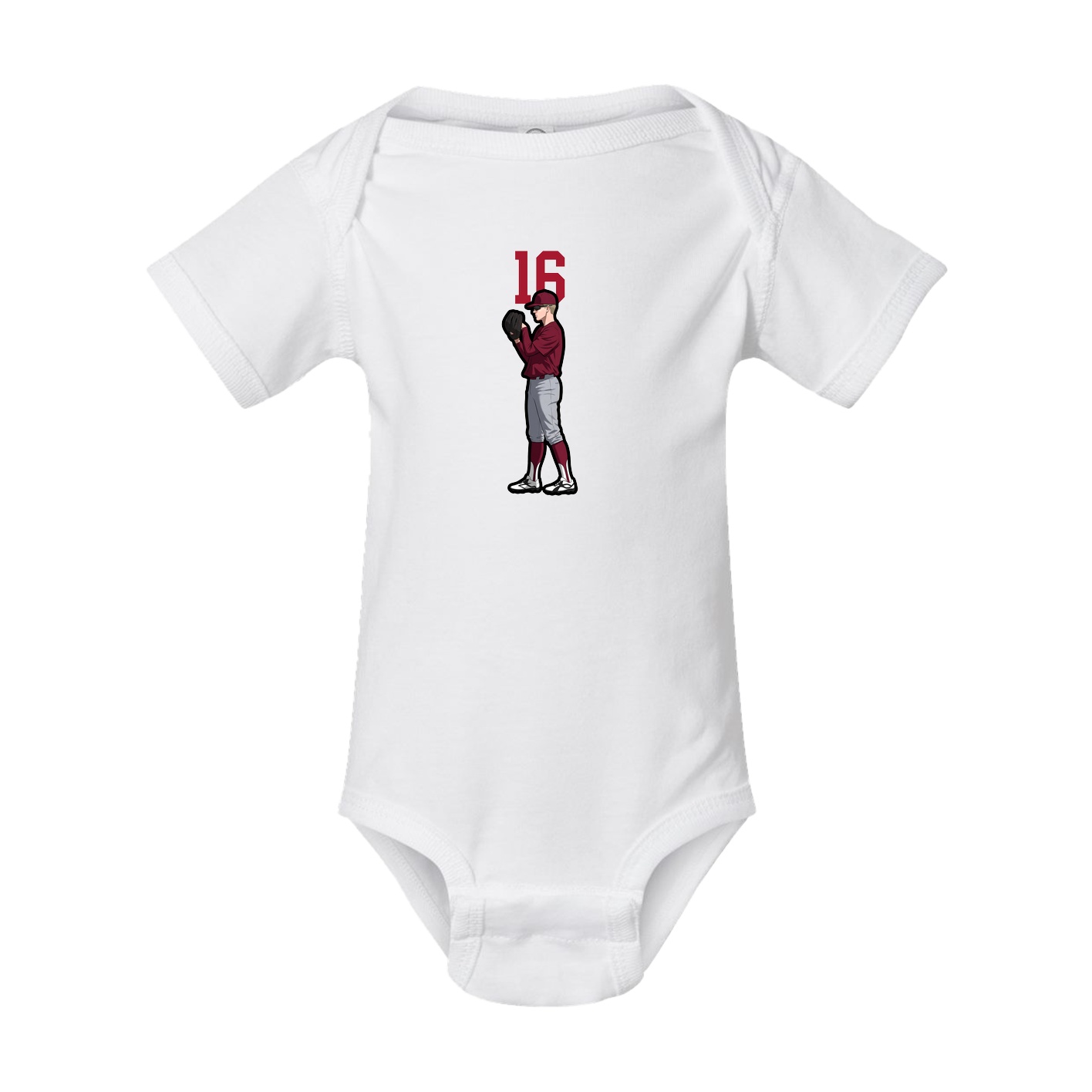 Baby Onesie — Number Top in White