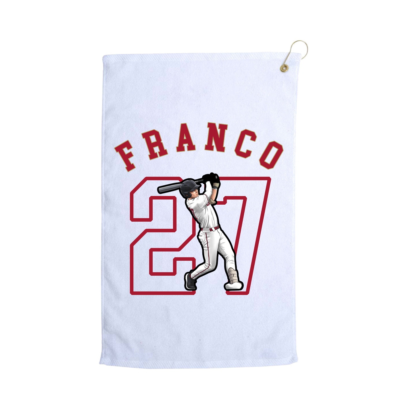 Golf Towel — Shirsey Arch in White