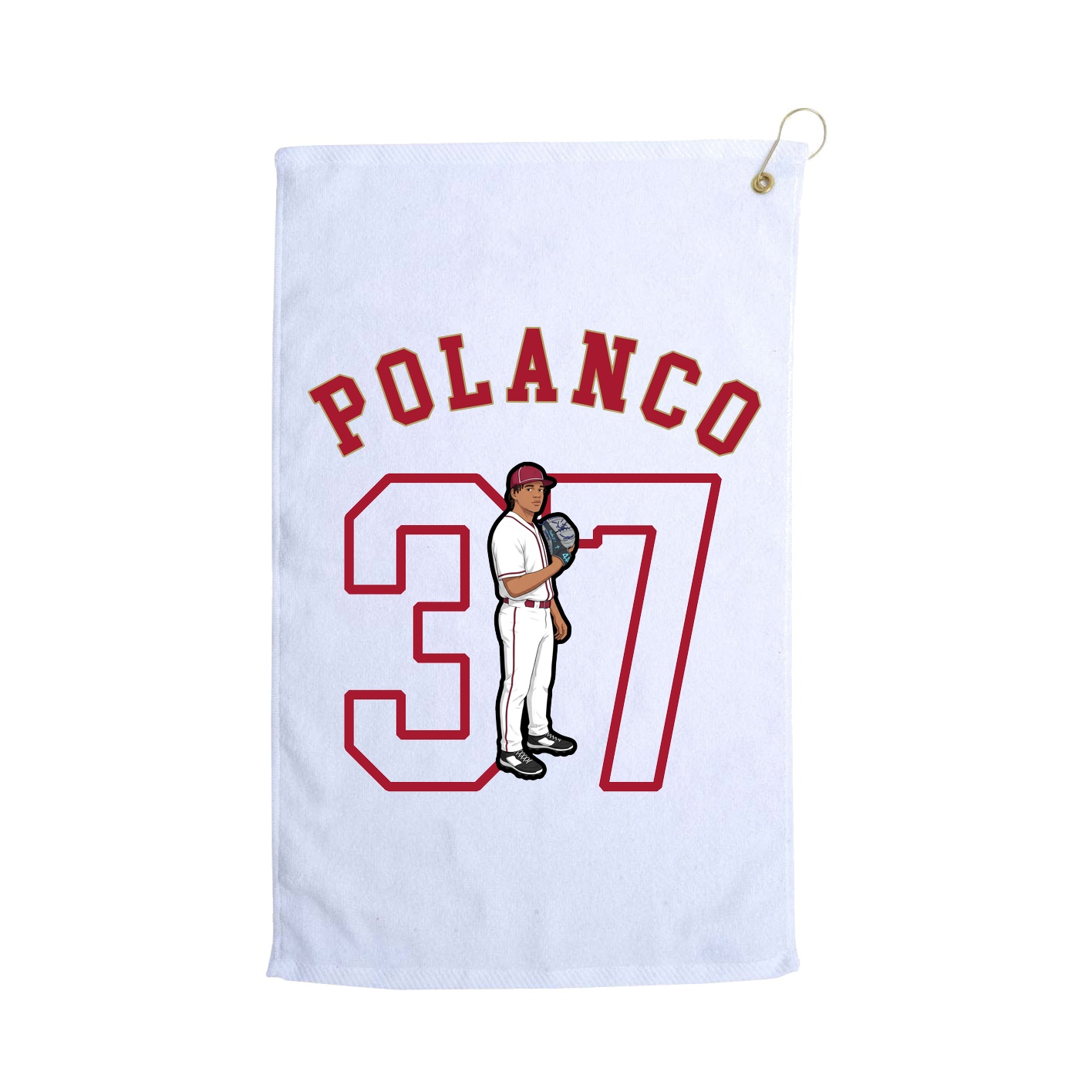 Golf Towel — Shirsey Arch in White