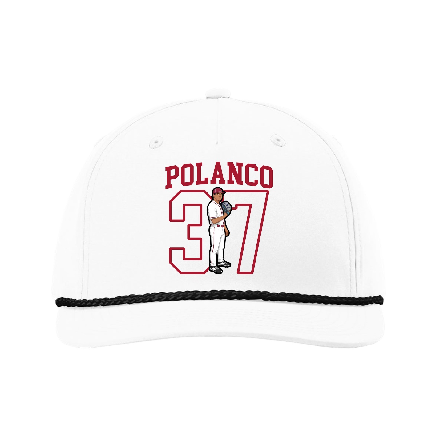Five-Panel Classic Rope Cap — Shirsey in White