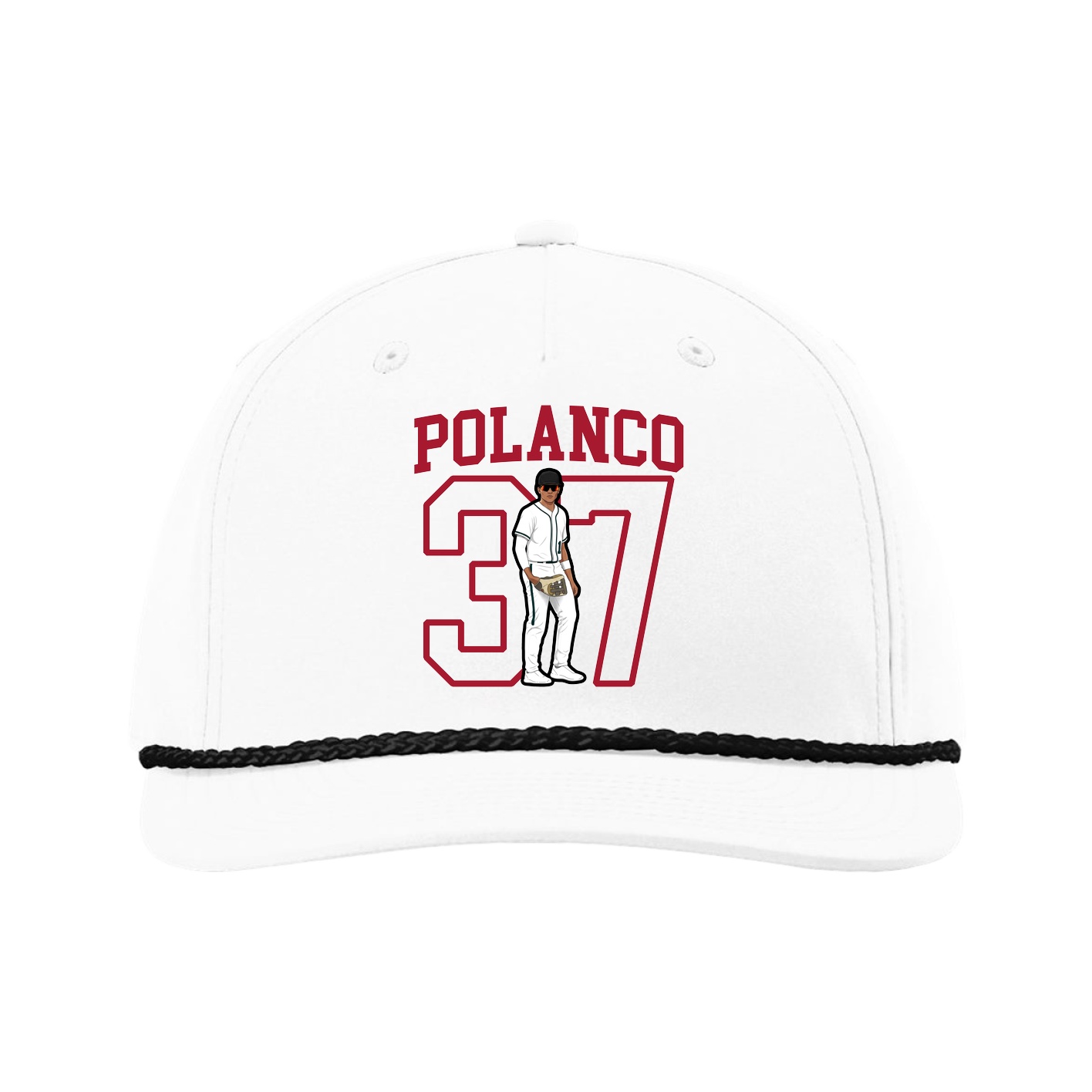 Five-Panel Classic Rope Cap — Shirsey in White