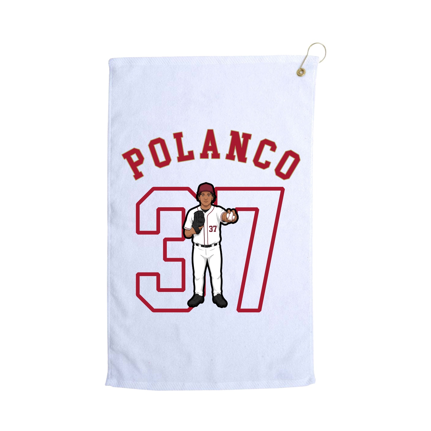 Golf Towel — Shirsey Arch in White