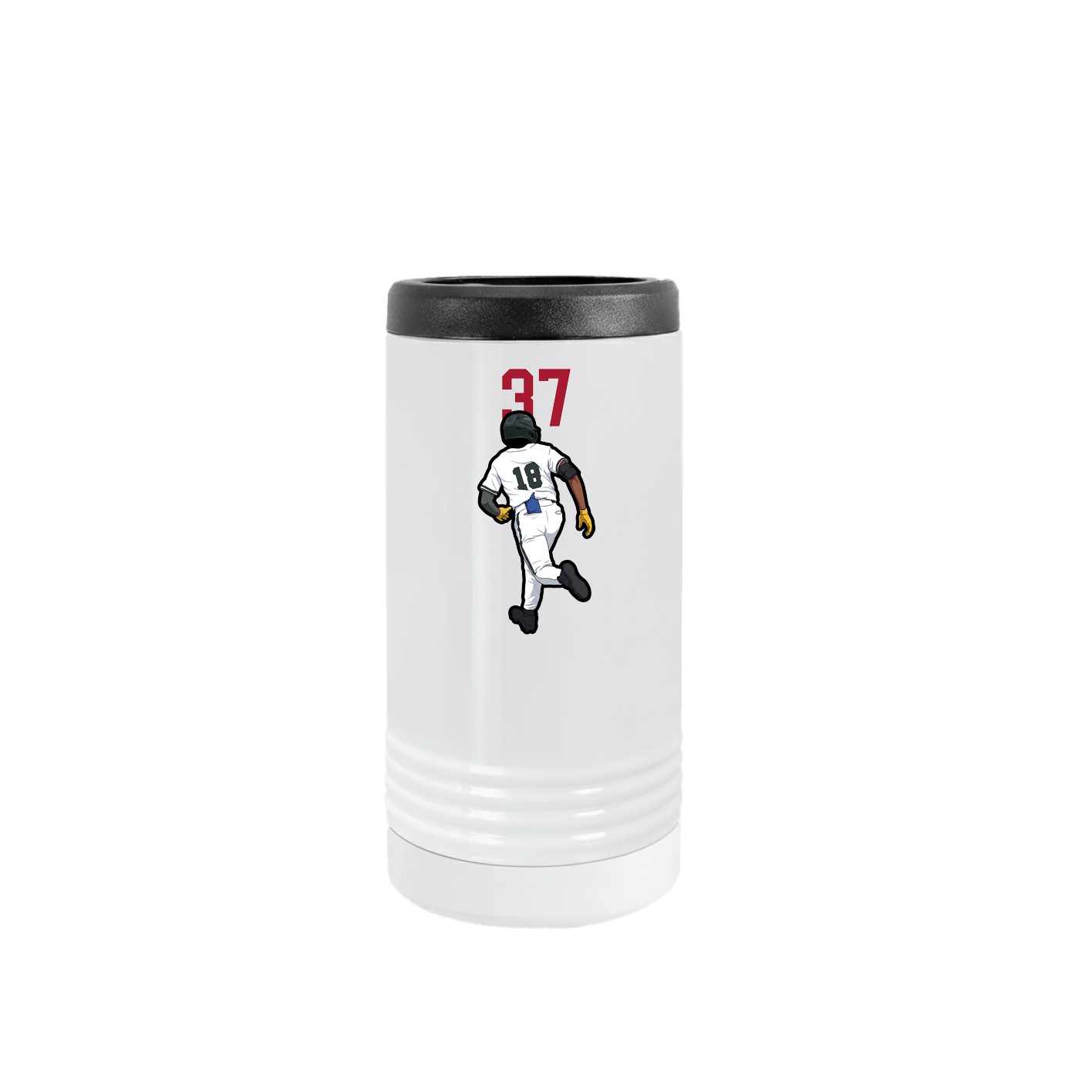 Slim Beverage Holder — Number Top in White