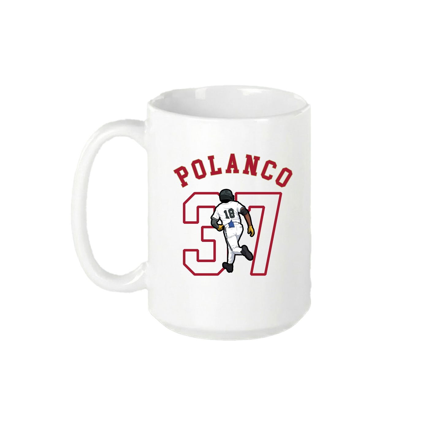 15oz Coffee Mug — Shirsey Arch in White