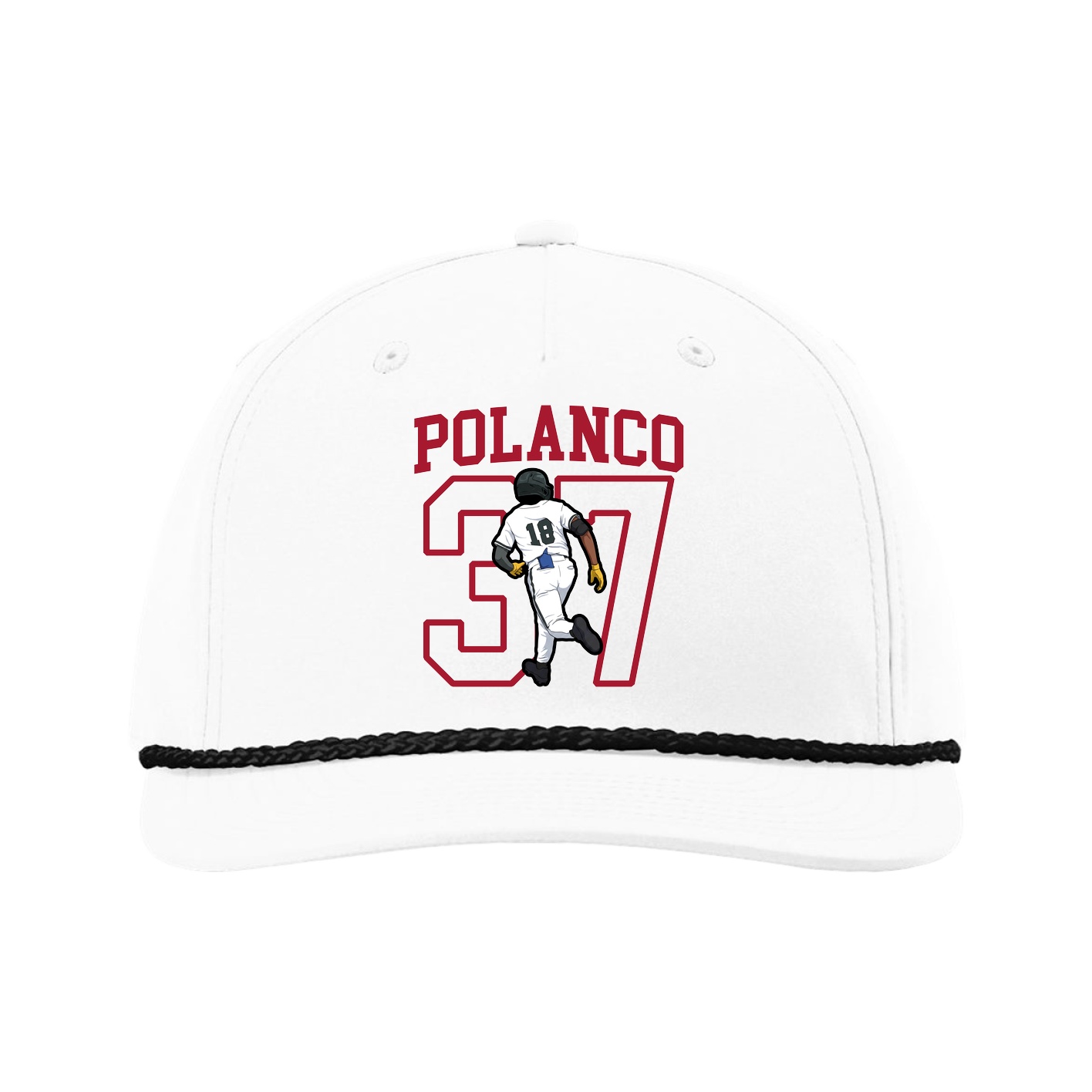 Five-Panel Classic Rope Cap — Shirsey in White