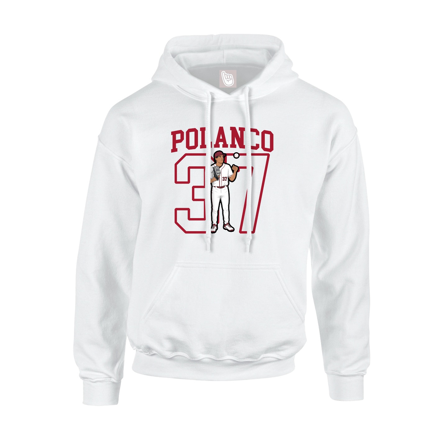 Hoodie — Shirsey in White