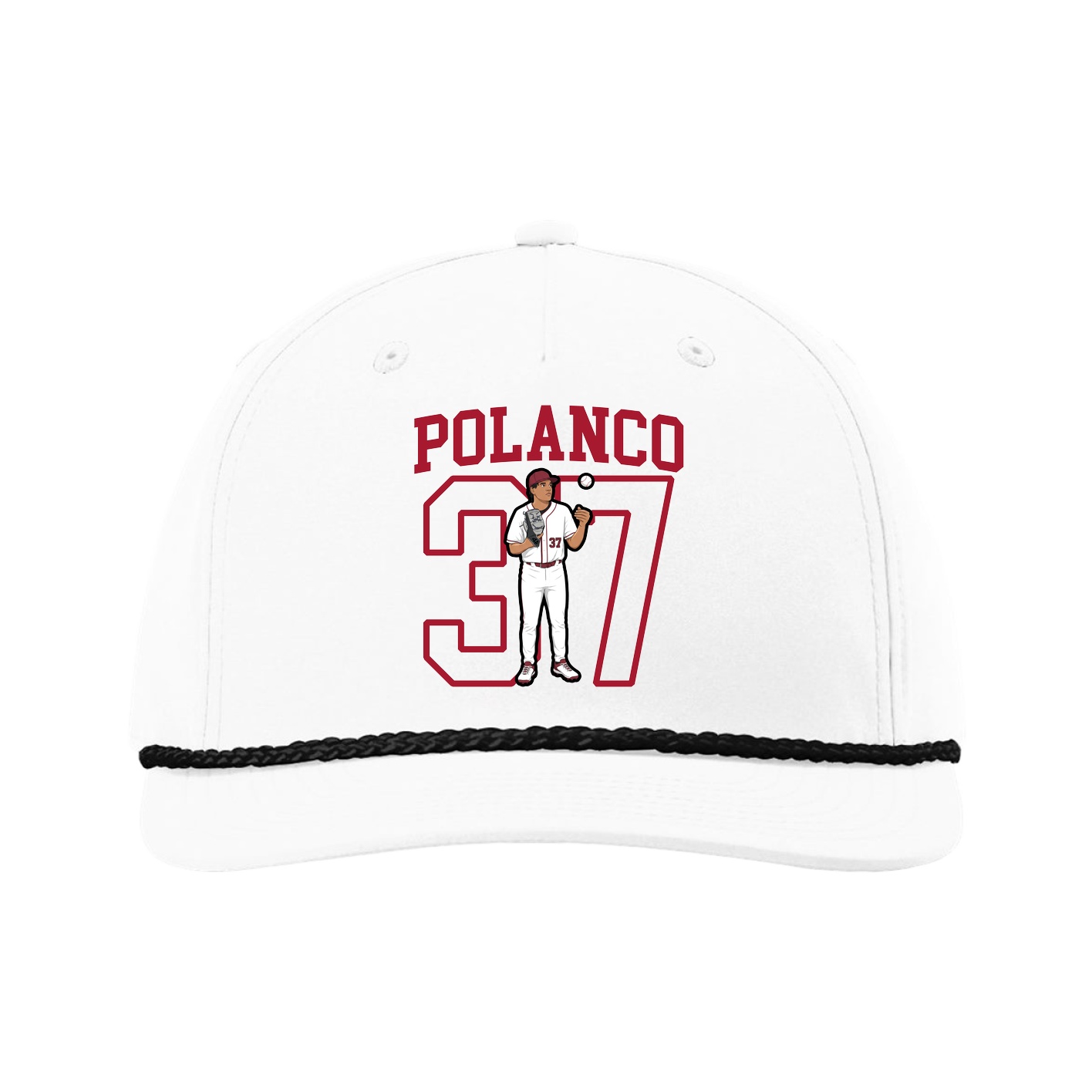 Five-Panel Classic Rope Cap — Shirsey in White