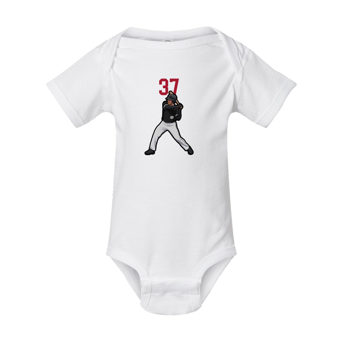 Baby Onesie — Number Top in White