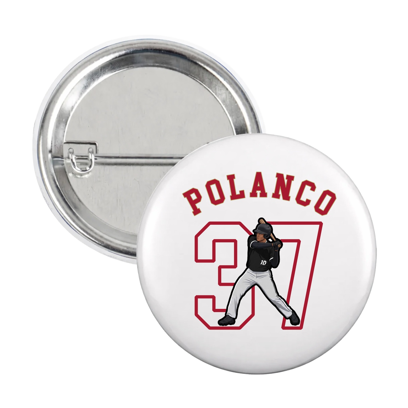 Game Day Button — Shirsey Arch in White