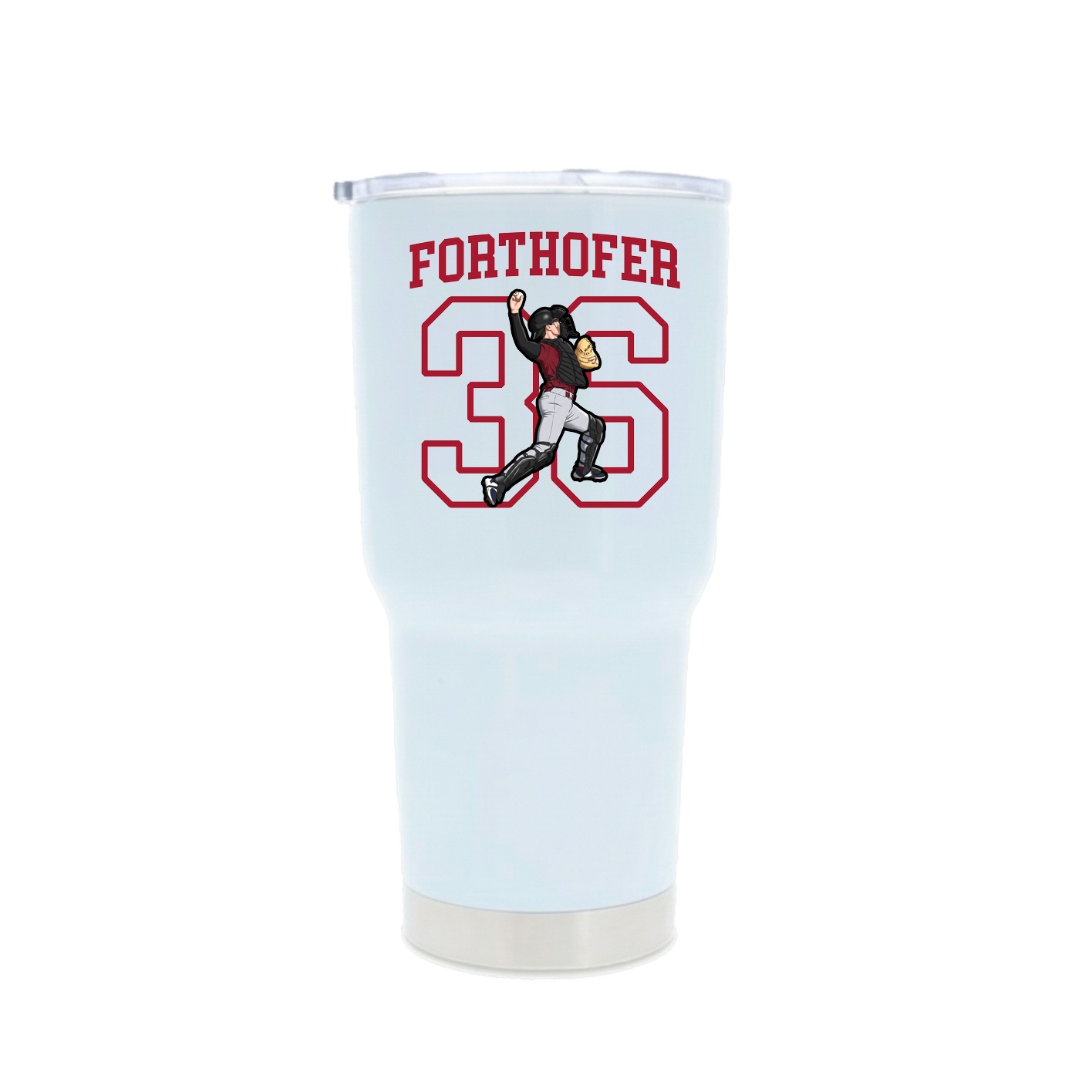 30oz Stainless Steel Tumbler — Shirsey in White