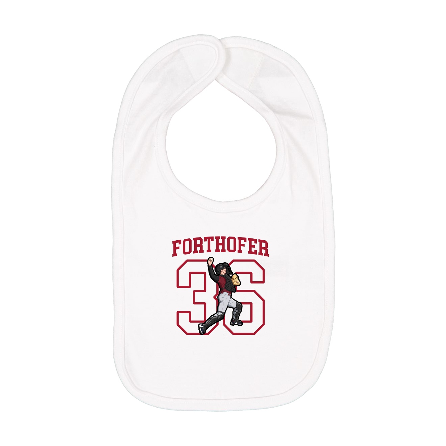 Infant Bib — Shirsey in White