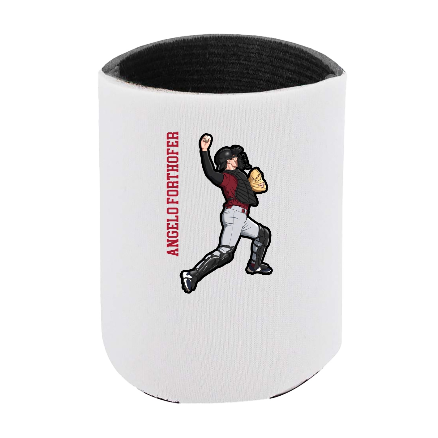 Can Holder — Name Vertical in White