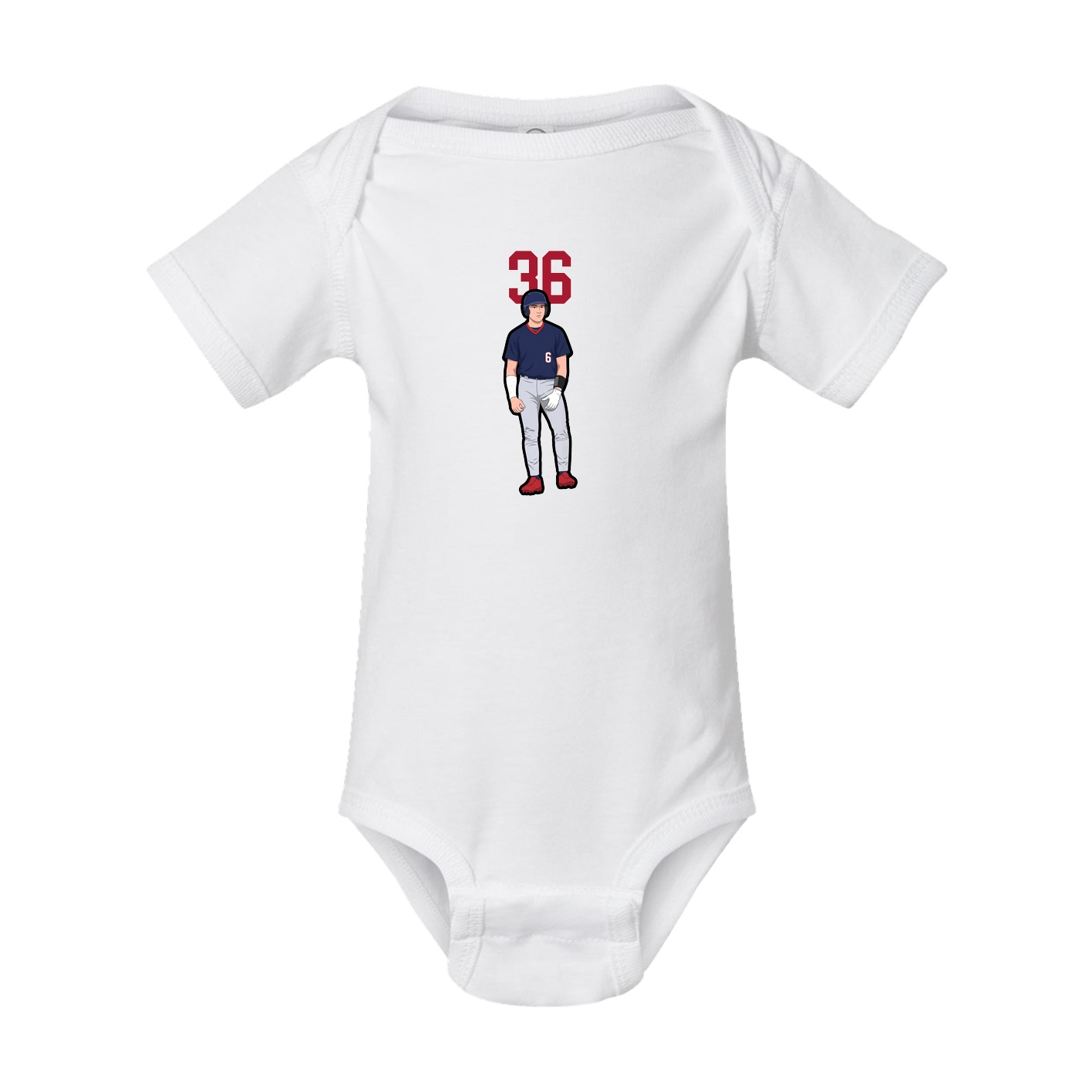 Baby Onesie — Number Top in White