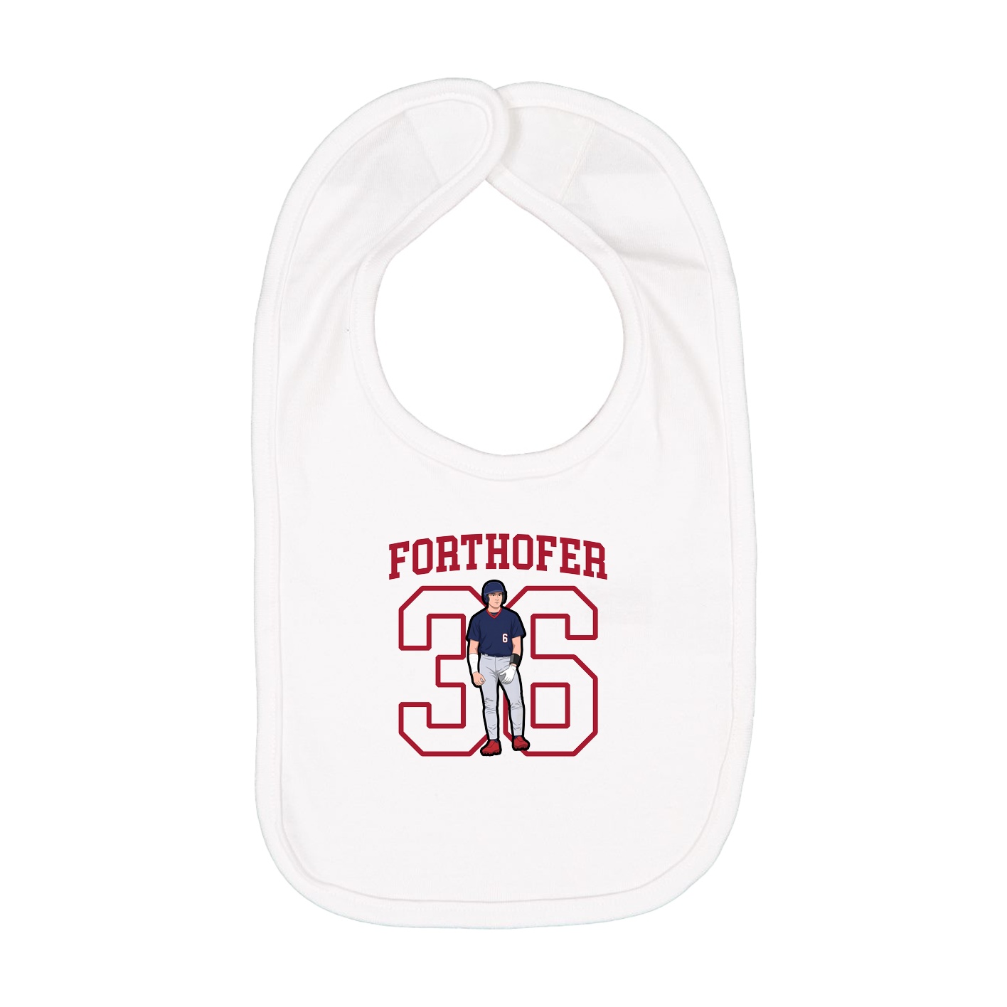 Infant Bib — Shirsey in White