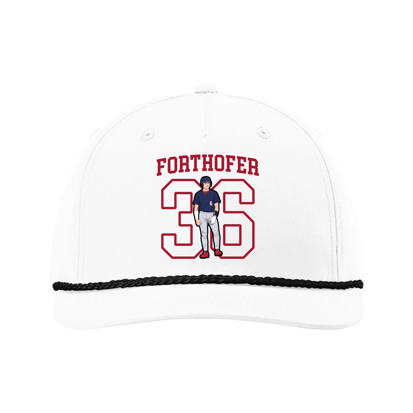 Five-Panel Classic Rope Cap — Shirsey in White
