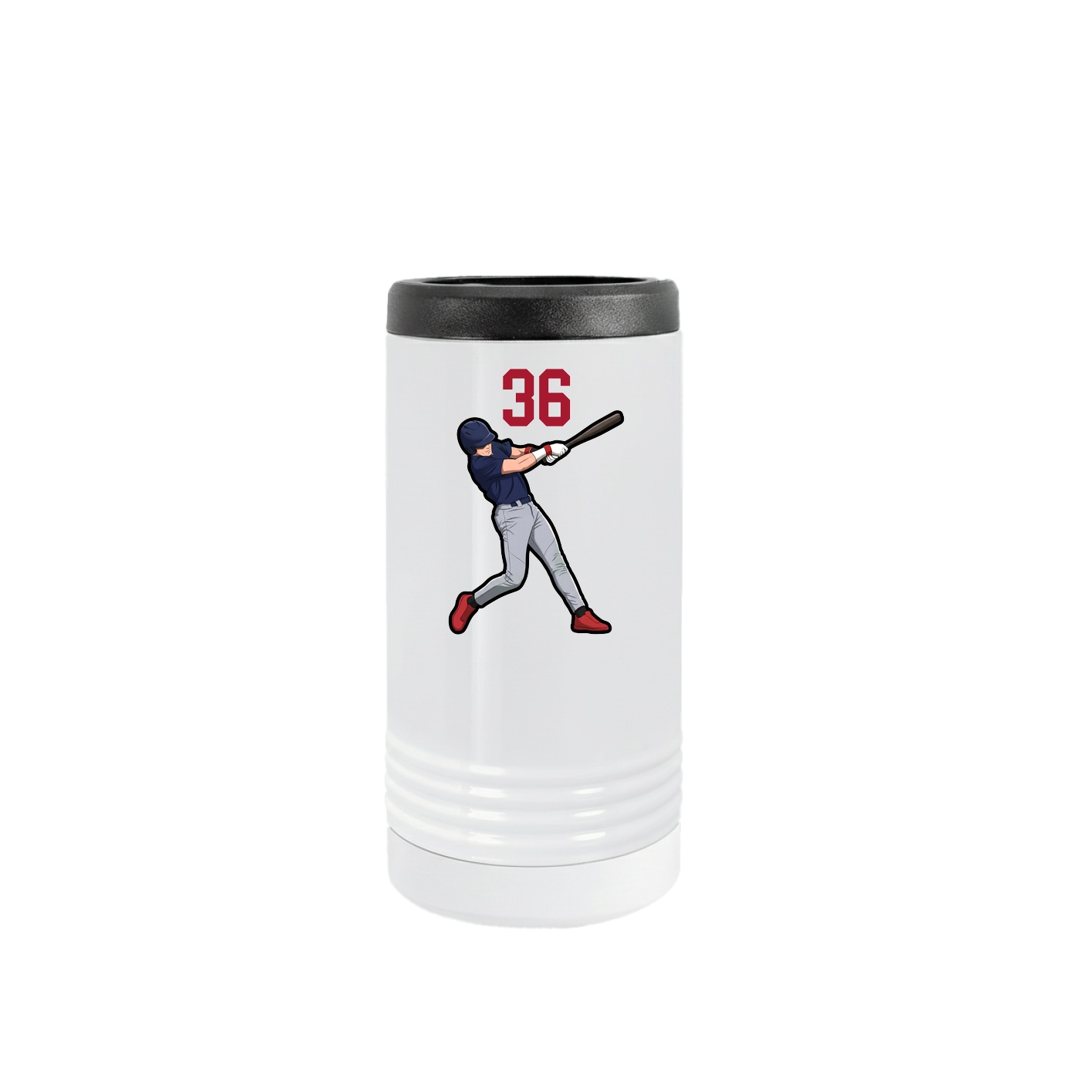 Slim Beverage Holder — Number Top in White