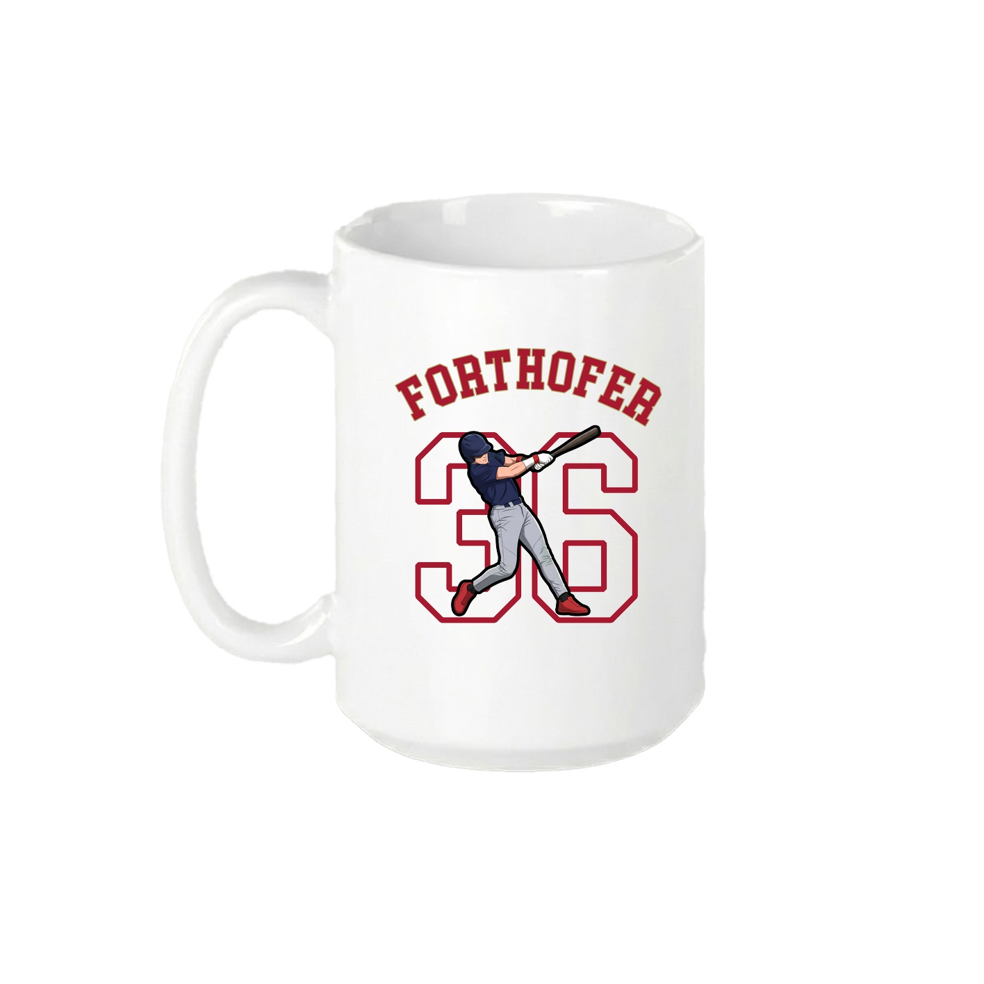 15oz Coffee Mug — Shirsey Arch in White