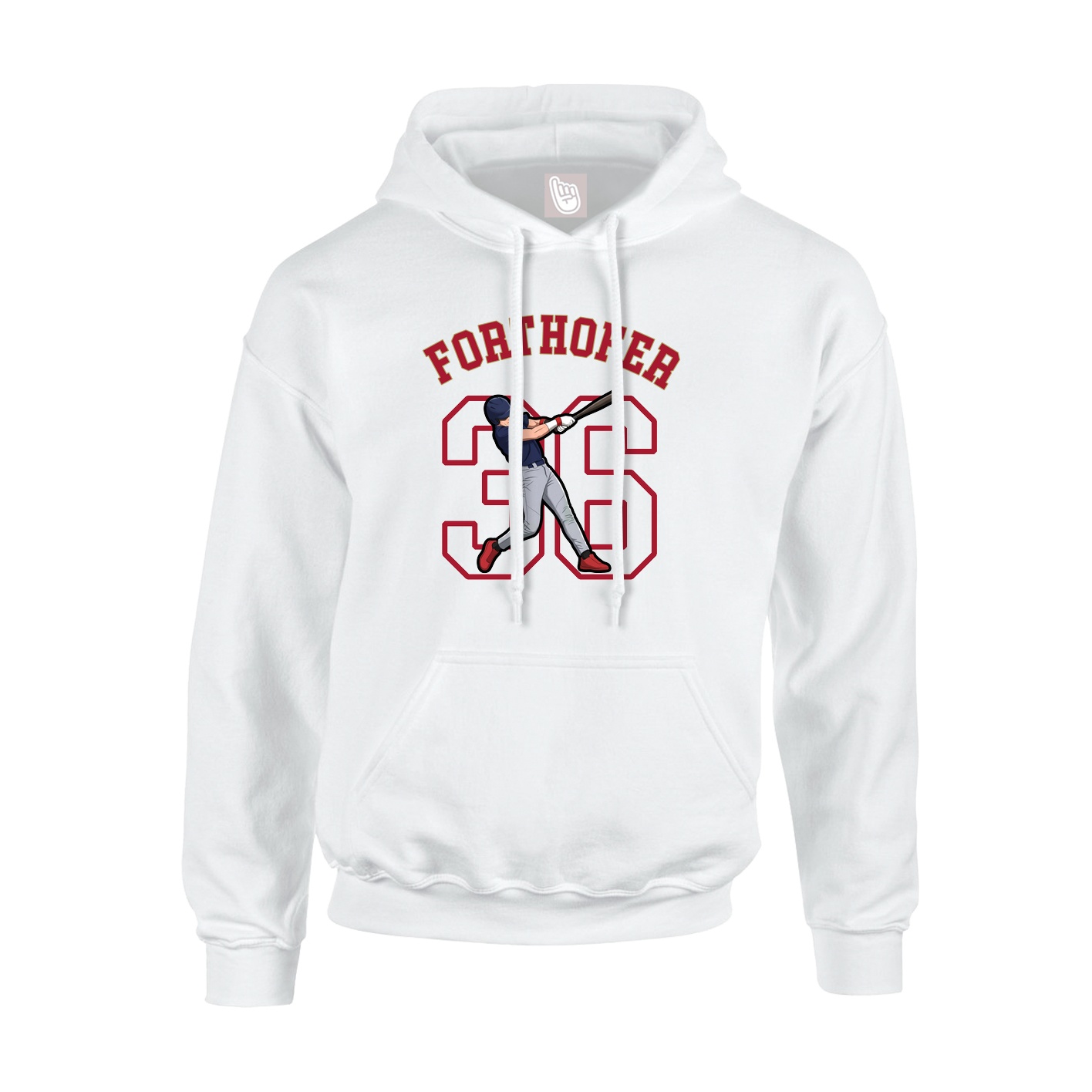 Hoodie — Shirsey Arch in White