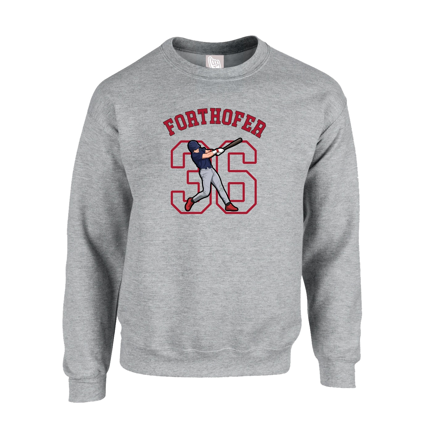 Fleece Crew — Shirsey Arch in Grey