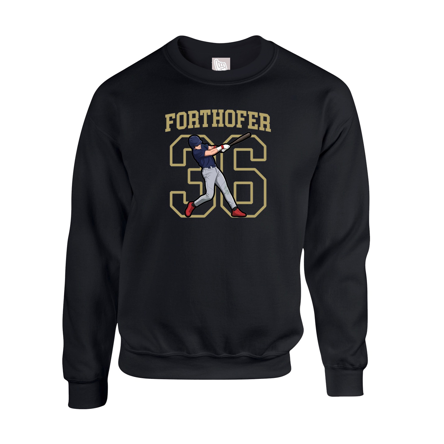 Fleece Crew — Shirsey in Black