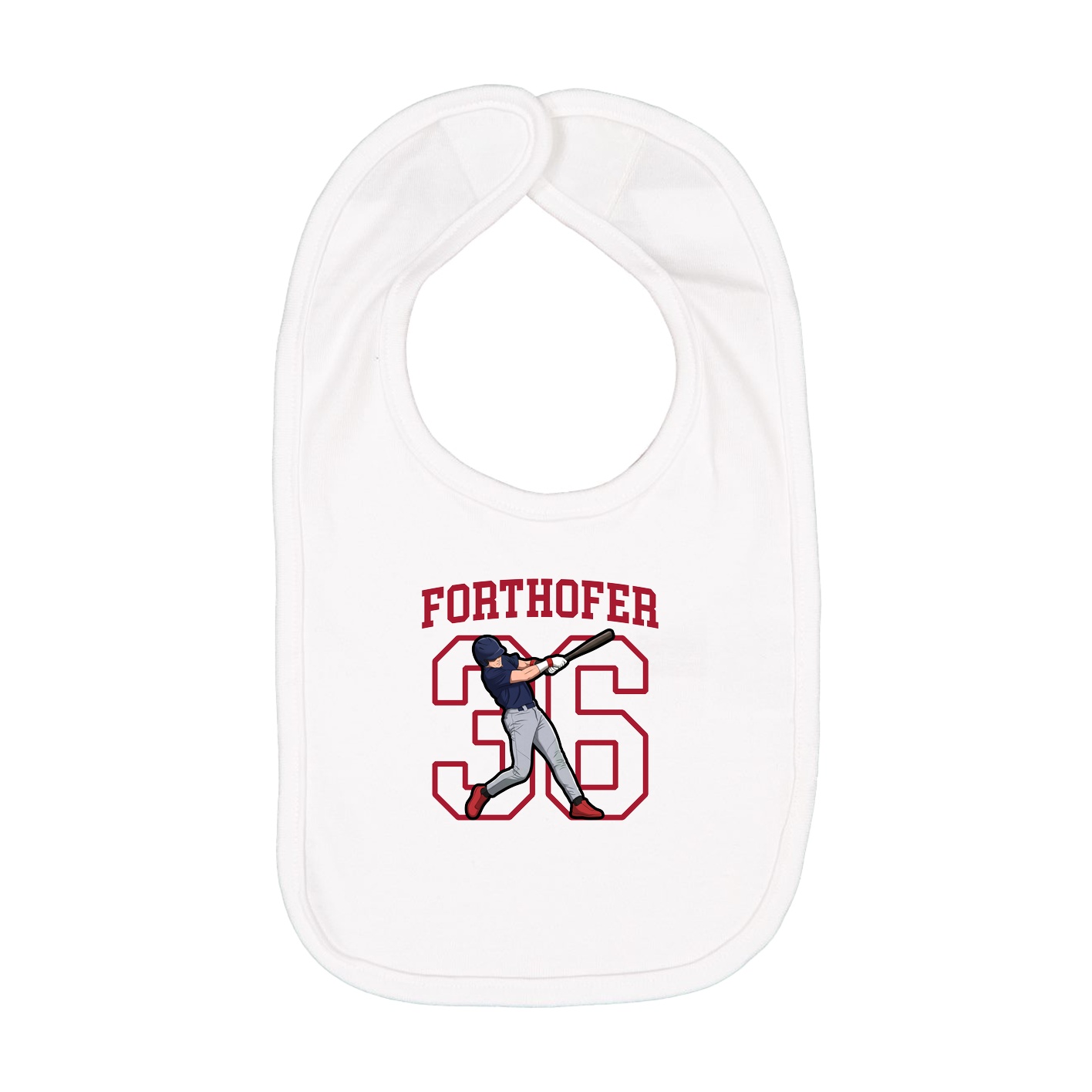 Infant Bib — Shirsey in White