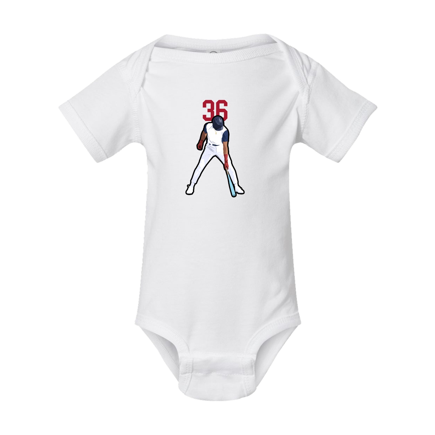 Baby Onesie — Number Top in White