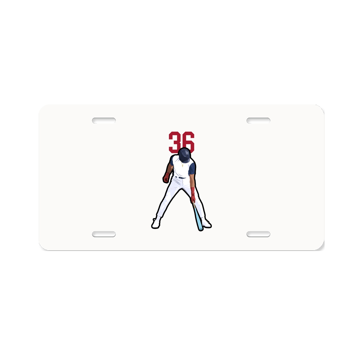 License Plate — Number Top in Classic
