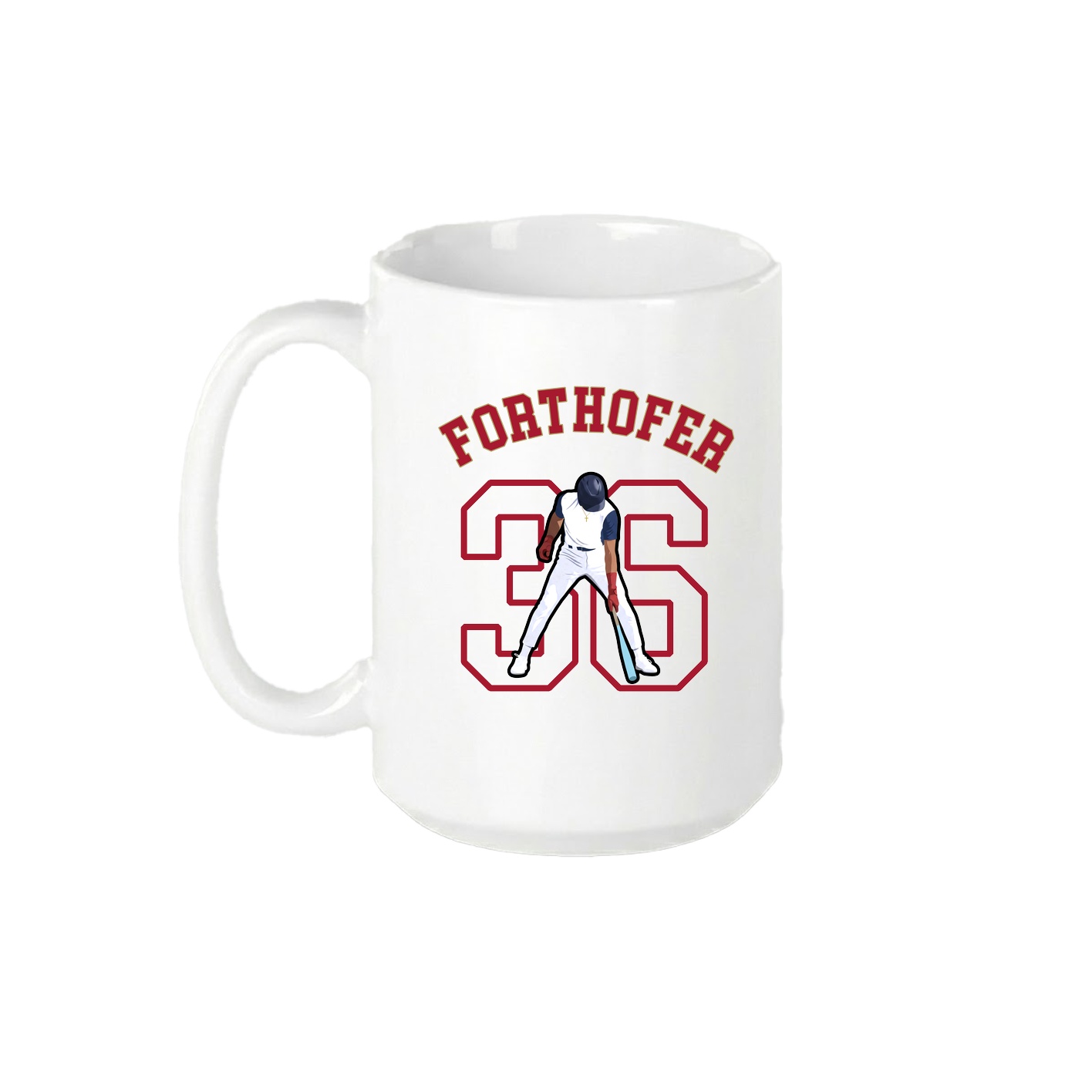 15oz Coffee Mug — Shirsey Arch in White