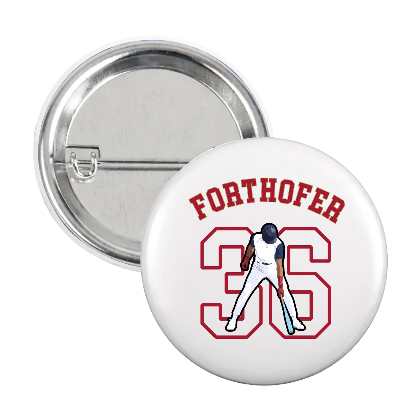 Game Day Button — Shirsey Arch in White