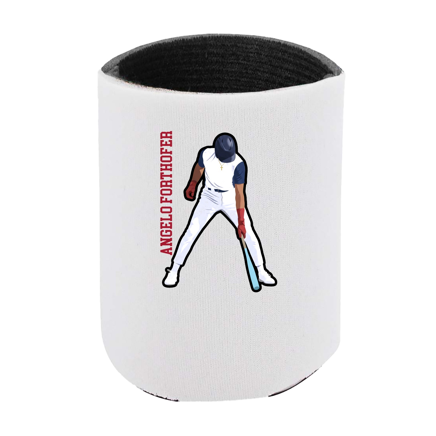 Can Holder — Name Vertical in White