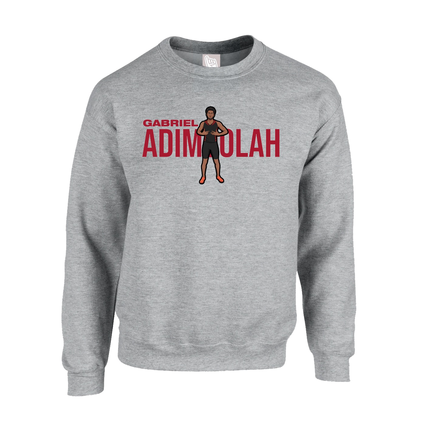 Fleece Crew — Player Name in Grey