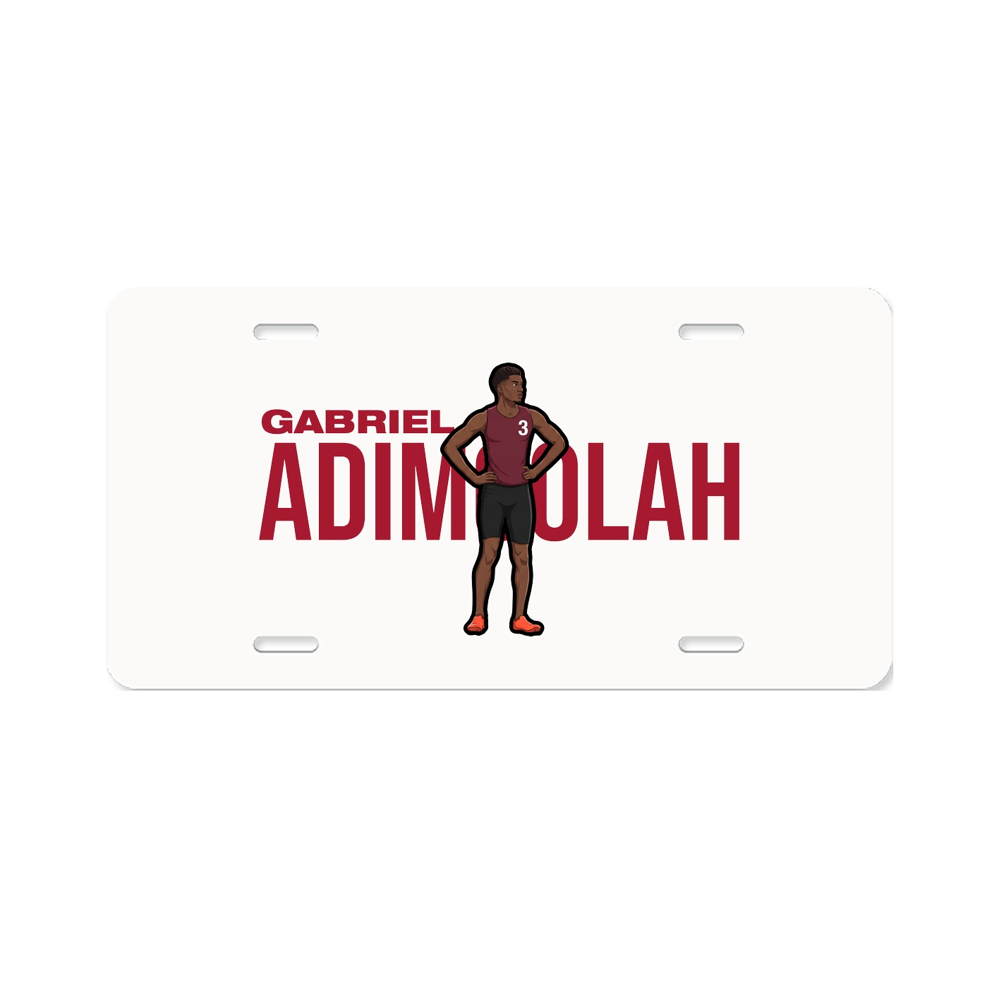 License Plate — Player Name in Classic
